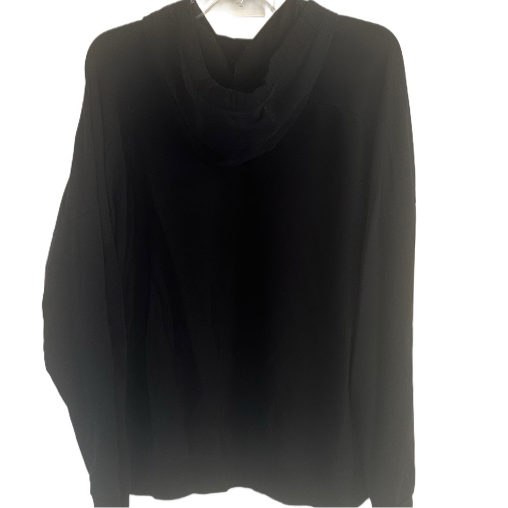Men’s Thin lite-weight Fitness Hoodie (black) w/Front Pouch L - Picture 4 of 7